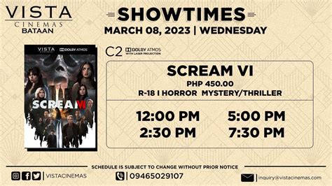 vista cinemas bataan|Vista Mall Bataan Movie Schedule 2023.